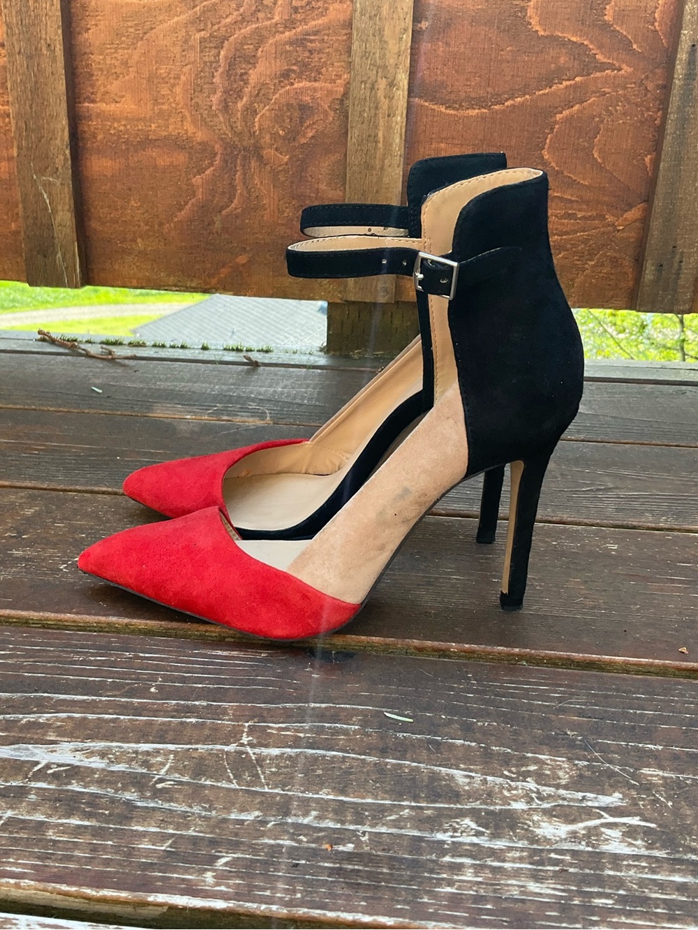 Zara D’orsay Colorblock Heels